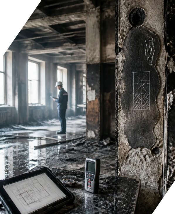 Обследование зданий после пожара в Рыбинске от 15612 р. | ЭкспертизаРоссия