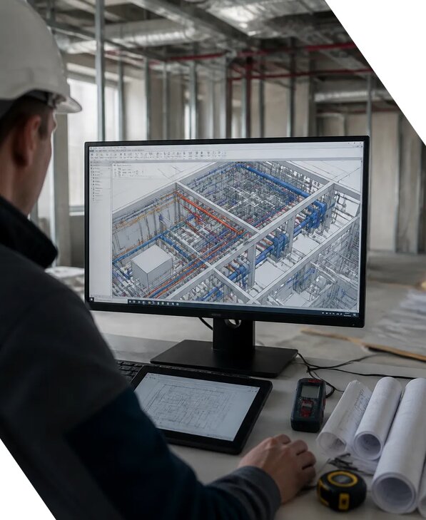 Создание BIM модели инженерных сетей для объектов в Рыбинске